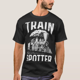 Camiseta Locomotiva Modelo Ferroviário Comboio Comboio Spo