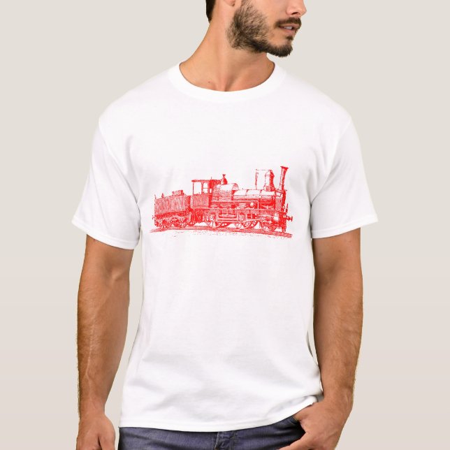 Camiseta Locomotiva - Vermelho (Frente)