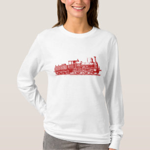 Camiseta Locomotiva - vermelho do rubi