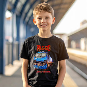 Camiseta Locomotiva WAG-12B. Caminho de ferro da Índia