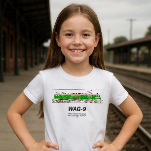Camiseta Locomotiva WAG-9. Caminho de ferro da Índia