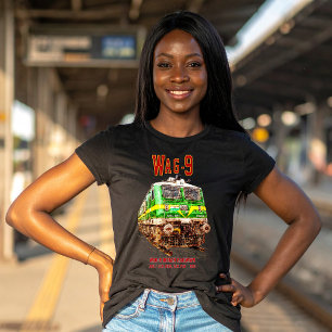 Camiseta Locomotiva WAG-9. Caminho de ferro da Índia