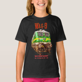 Camiseta Locomotiva WAG-9. Caminho de ferro da Índia