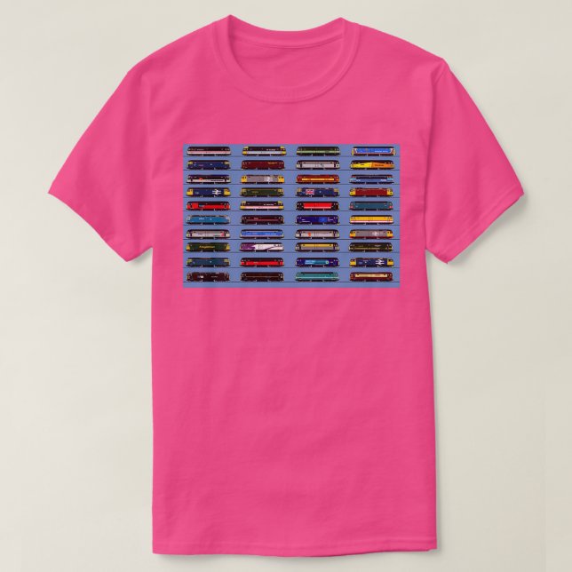 Camiseta Locomotivas da classe 47 (Frente do Design)
