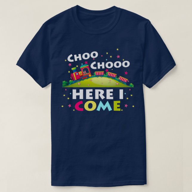 Camiseta Locomotive Choo Choo Boys Railroad (Frente do Design)