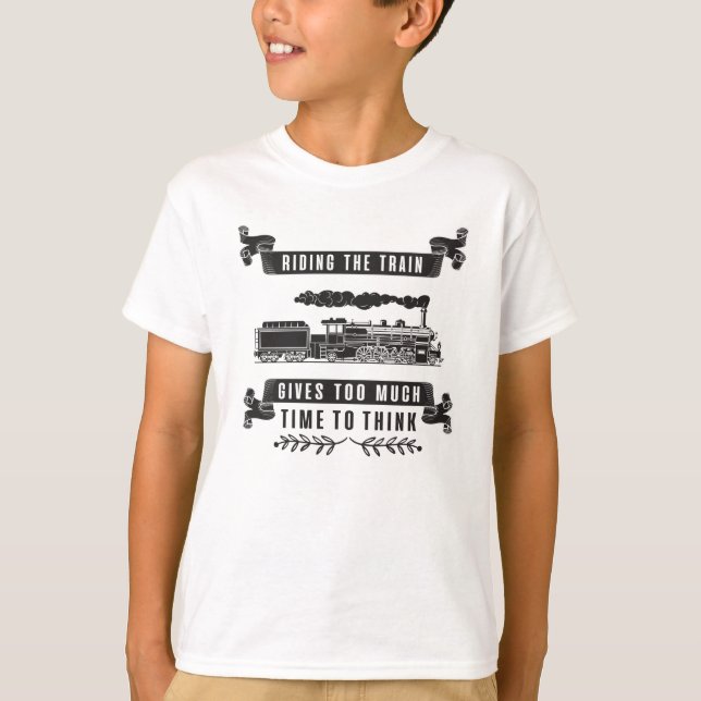 Camiseta Locomotive Railroad Trains Driver Gifa Idea (Frente)