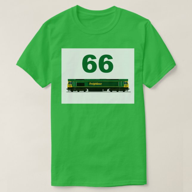 CAMISETA LOCOMOTIVO FREIGLINER CLASSE 66 (Frente do Design)