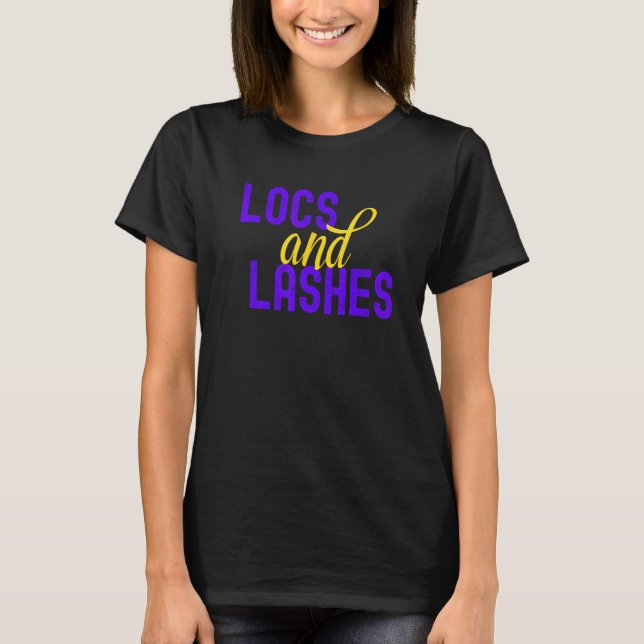 Camiseta Locs and Lashes Glam (Frente)
