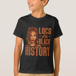 Camiseta Locs São História Negra Afro-Americana História Ne