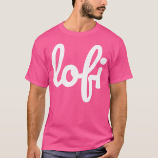 Camiseta Lofi Hip Hop Lofi Cursivo