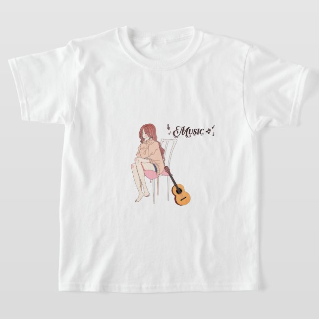 Camiseta Lofi Music & Anime Girl | Otaku & Manga Lover (Postura )
