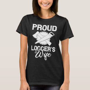 Camiseta Logger Wife Lumberjack Namorada Chain Saw Chains