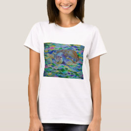 Camiseta Loggerhead Turtle Colorida Art