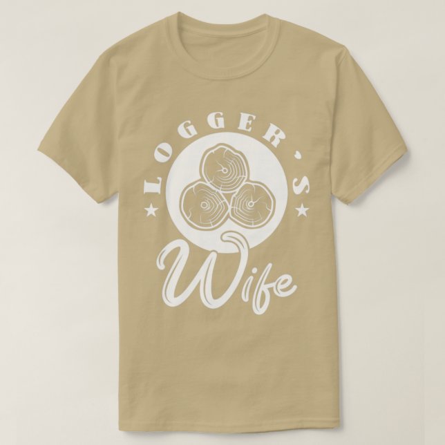 Camiseta Loggers Wife Logging (Frente do Design)