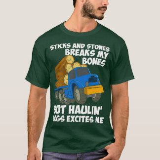 Camiseta LOGGING TRUCK DRIVER Hauling Logs