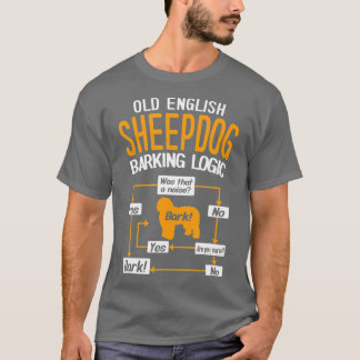 Camiseta Lógica de Barco de Ovelhas Cães de Ovino