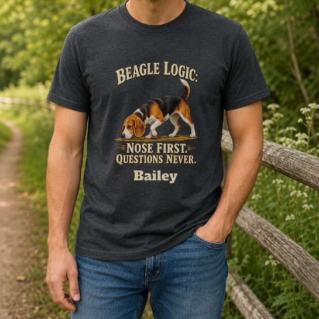 Camiseta Lógica de Beagle Personalizada  (Criador carregado)