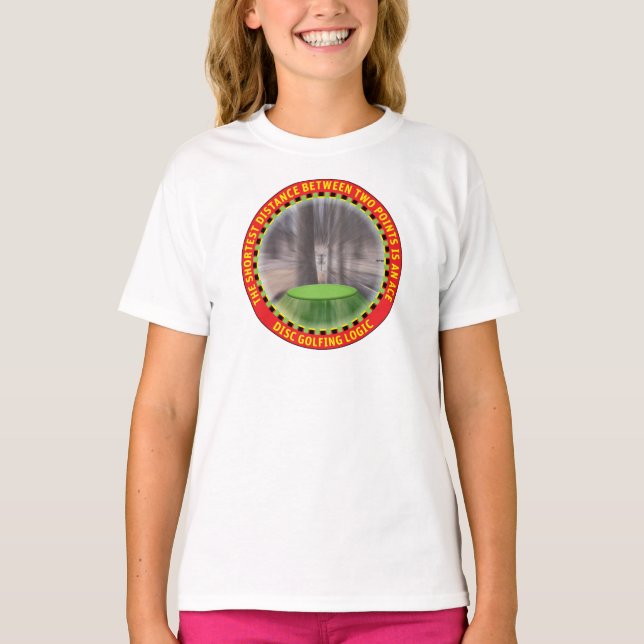 Camiseta Lógica de golfe de disco nº 1 (Frente)