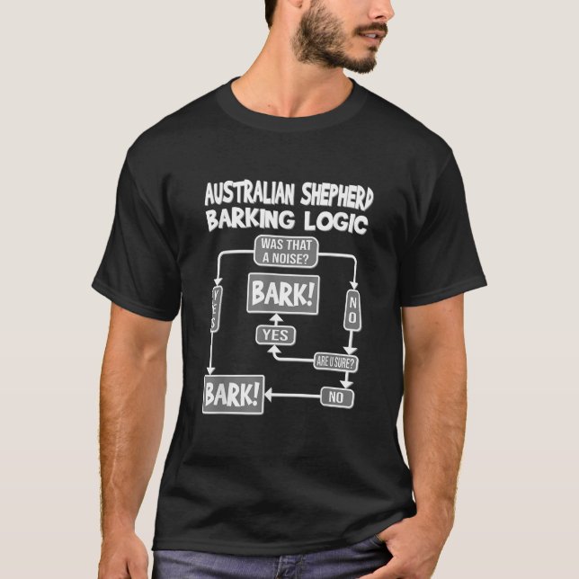 Camiseta Lógica de Latido de Cachorro presente de cachorro  (Frente)