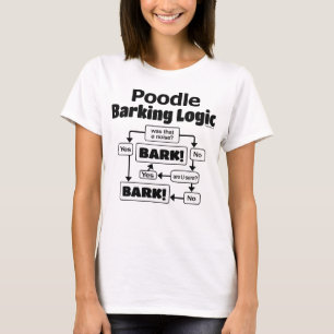 Camiseta Lógica do descascamento da caniche