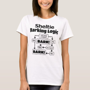 Camiseta Lógica do descascamento de Sheltie