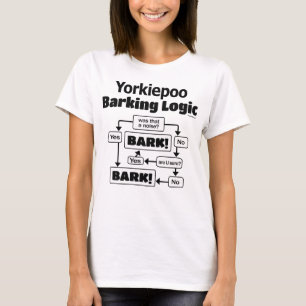 Camiseta Lógica do descascamento de Yorkiepoo
