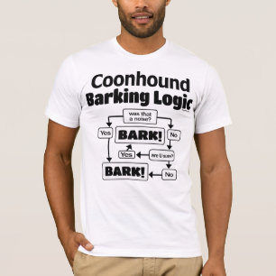 Camiseta Lógica do descascamento do Coonhound