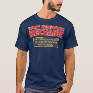 Camiseta Login Mecânico a diesel de equipamento pesado