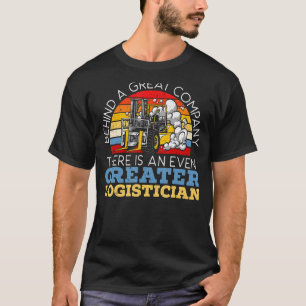 Camiseta Logistician Cargo Warehouse Worker Log