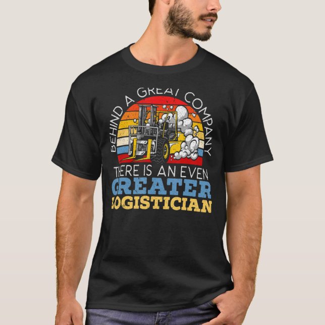 Camiseta Logistician Cargo Warehouse Worker Log (Frente)