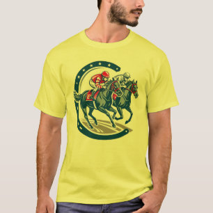 Camiseta Logo Champion Horse e Jockey para banners de event
