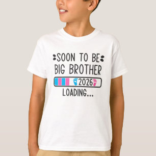 Camiseta Logo de Irmão em Breve 2026 Carregando Anúncio de