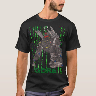 CAMISETA LOGO GORE VERDE MATRIX PRETO PELA GUERRA FEUDAL SA