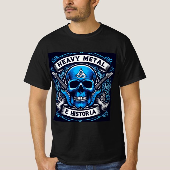 Camiseta Logo Heavy metal e historia - Youtube (Frente)
