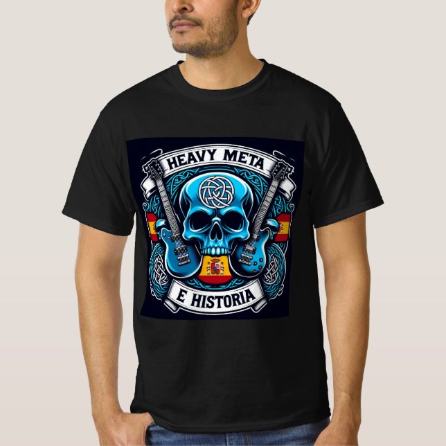 Camiseta Logo Heavy metal e historia - Youtube (Frente)