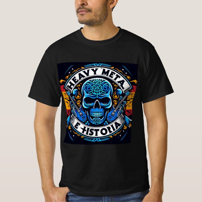 Camiseta Logo Heavy metal e historia - Youtube (Frente)
