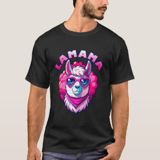 Camiseta Logo Mãe LAMAMA Mãe Esperançosa Mães Divertidas