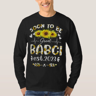 Camiseta Logo Ser Excelente Babci 2023 Dia de as mães De Gi