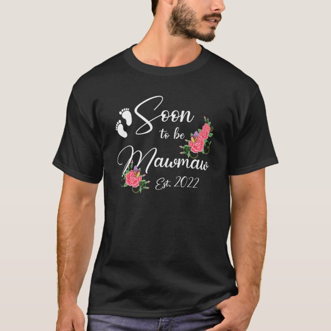 Camiseta Logo Ser Flor De Dia de as mães Mawmaw 2022 (Frente)