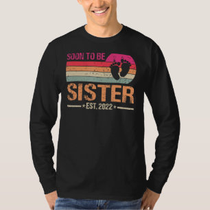 Camiseta Logo Ser Irmã 2022 Dia de as mães Engraçado Vintag