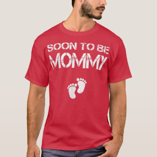 Camiseta Logo Ser Mamãe Mãe Engraçada Gravidez para Mulhere