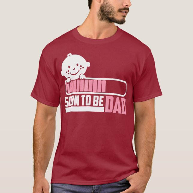 Camiseta Logo Ser Pai de um Chá de fraldas de menina (Frente)
