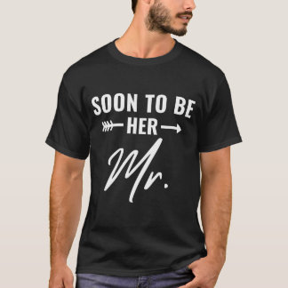Camiseta Logo será o noivo marido futuro noivo engajado noi