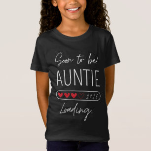 Camiseta Logo será tia 2025 Carregando titia para ser