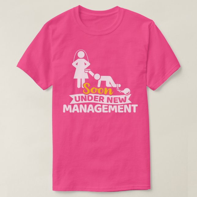 Camiseta Logo sob nova administração despedida de solteiro (Frente do Design)