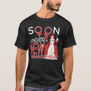 Camiseta Logo Sob Nova Administração Noivo Festa de Despe