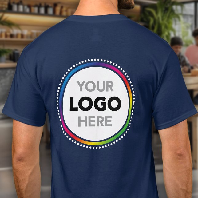Camiseta Logo T-Shirt - Custom Company Branding on Back (Criador carregado)