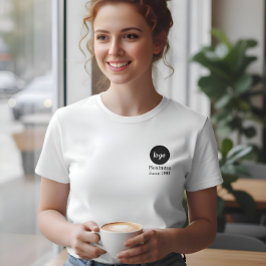 Camiseta Logo Text Since Year Business Employees Customized