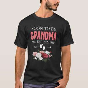 Camiseta Logo Vai Ser Avó 2023 Primeira Vez Avó EST 202