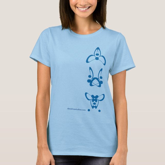 Camiseta logomorphs dos dewdropstudios (Frente)